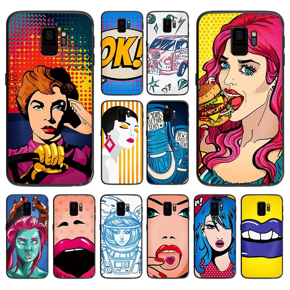 Модные пикантные illustrator девушка для samsung Galaxy A5 A6 A7 A8 A9 2018 2019 плюс M10 M20 M30 мягкий