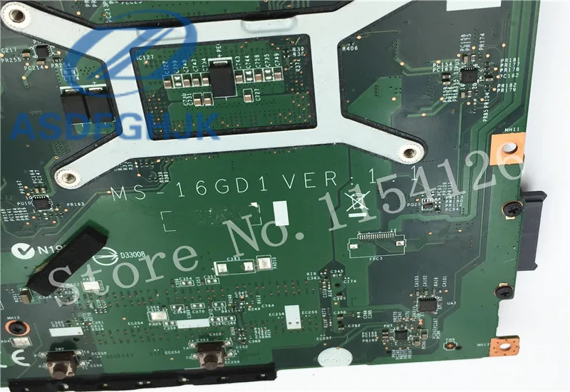 Материнская плата ноутбука MS-16GD1 VER: 1 0 для материнской платы MSI CX61 ms-16gd DDR3 не