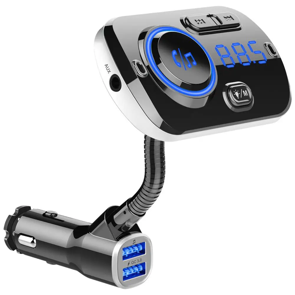 12-24V Bluetooth автомобильное зарядное устройство комплект 5V/3A MP3-плеер светодиодный