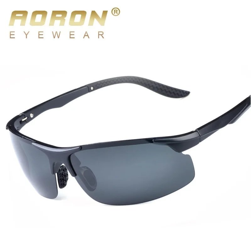 Мужские солнцезащитные очки AORON поляризованные TR90 для вождения ночного видения