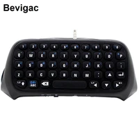 bevigac mini wireless keyboard keypad key chatpad chat pad for sony play station ps 4 ps4 game controller accessories