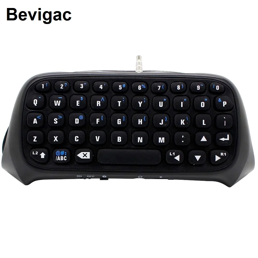 Миниатюрная Беспроводная Bluetooth клавиатура Bevigac планшет чата для Sony Play Station PS 4 PS4