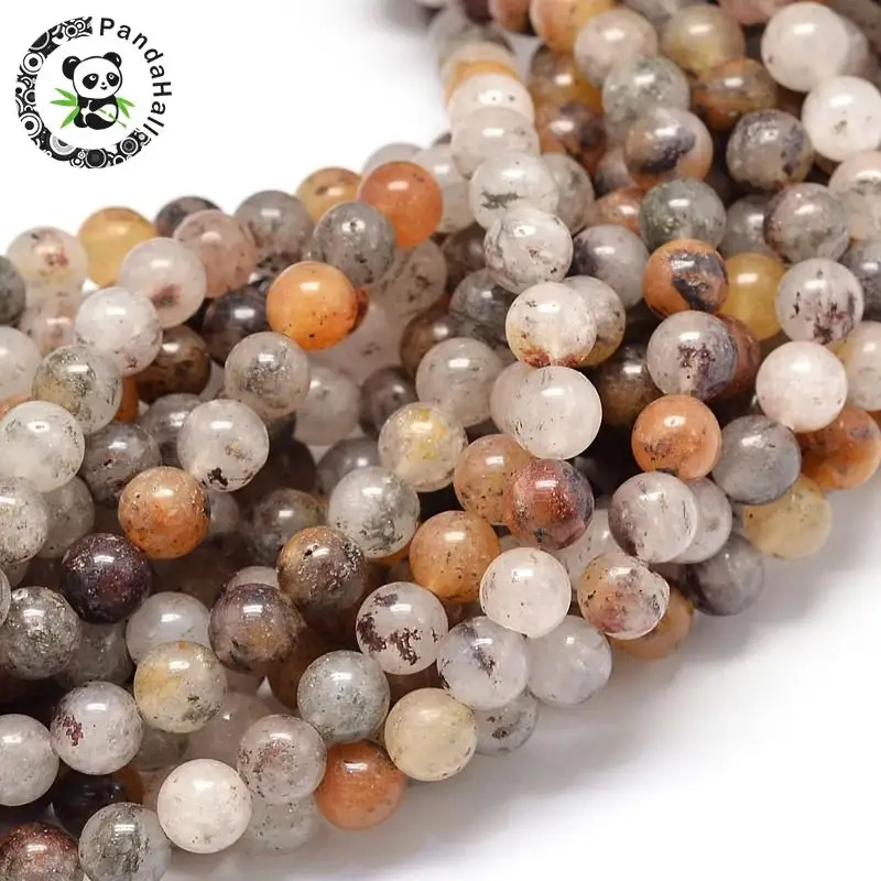 

2 пряди, 6 мм, круглые бусины из натурального лодолита, кварцевые бусины для изготовления ювелирных изделий, браслетов, ожерелий «сделай сам»...