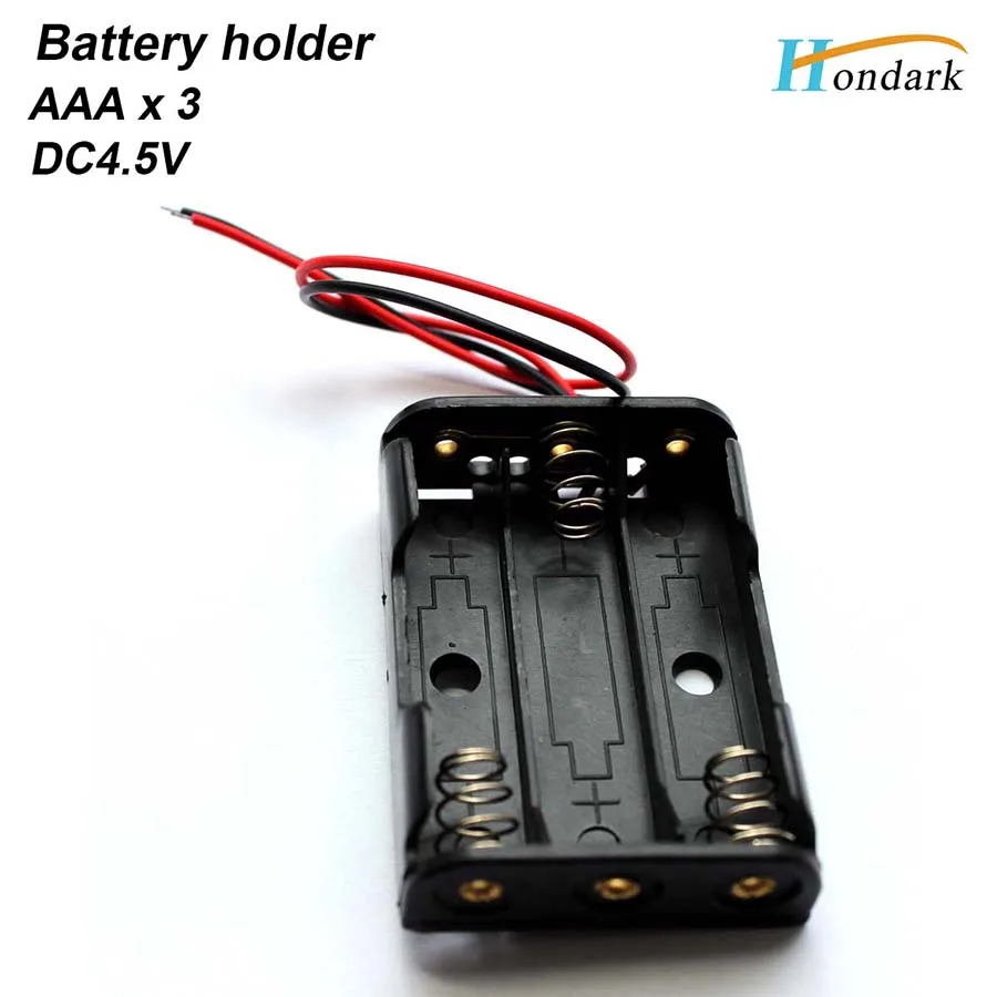Батарейный отсек 3XAAA 3XLR3 батарейный 3AAA 3X1.5V 4 5 в с 6 ''проводами UL1007 50 шт./лот|case a|box