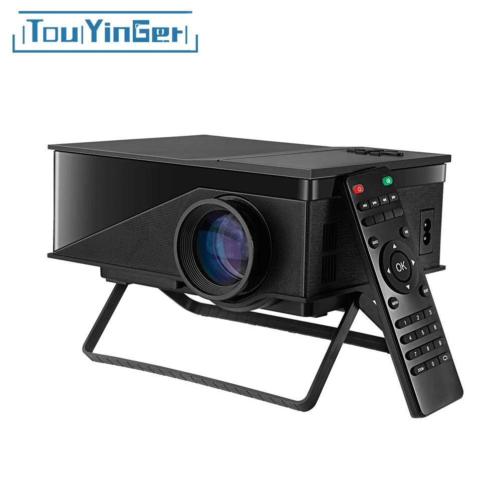 TouYinger T1 светодиодный мини проектор Поддержка HD 1080P видео домашний кинотеатр