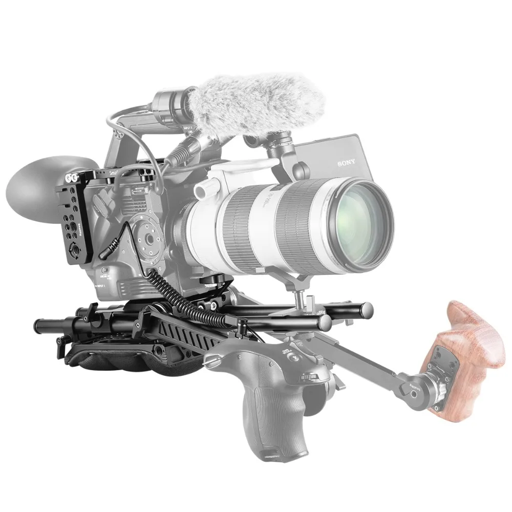 SmallRig для sony FS5 PXW-FS5 Vidoe комплект аксессуаров для съемок с наплечной колодкой зажим для штанги удлинитель кронштейн комплект поддержки-2007