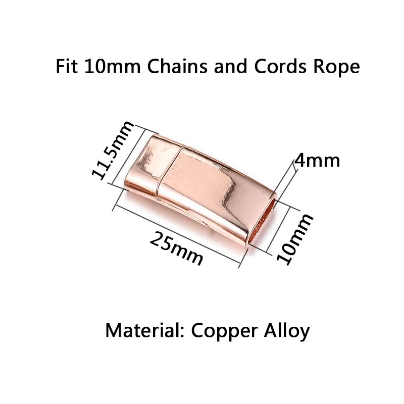 20 шт цвета розового золота медный сплав Магнитная застежка для изготовления