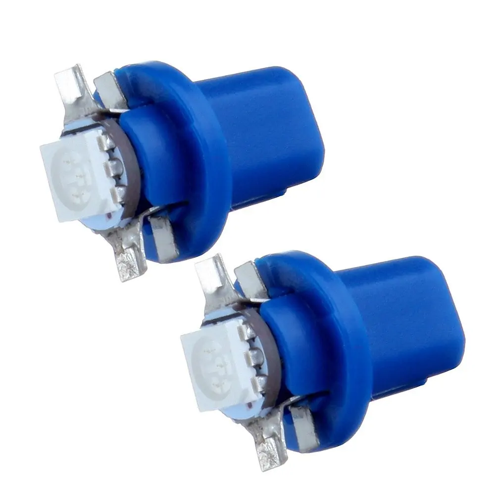 KEYECU 20 шт. синяя T5 B8.5D 5050 1SMD Автомобильная фонарь лампочка|Корпус| |