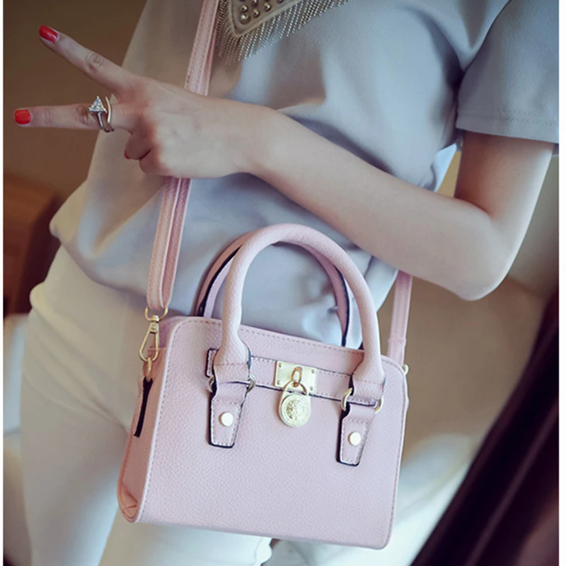 Горячая распродажа высокое качество кожа Для женщин Роскошные сумки Мода Soild