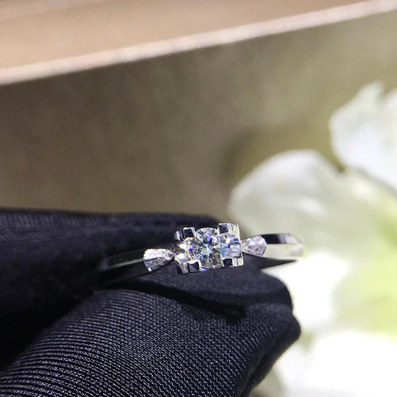Natural Diamond 18K Gold Pure Ring Beautiful Gemstone Good Upscale Trendy Classic Party Fine Jewelry Hot Sell New 2020 | Украшения и