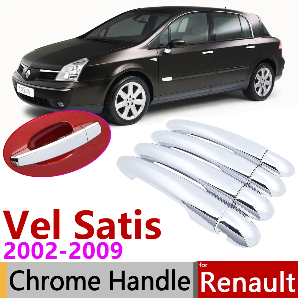Хромированная накладка на дверную ручку для Renault Vel Satis 2002 ~ 2009 аксессуары