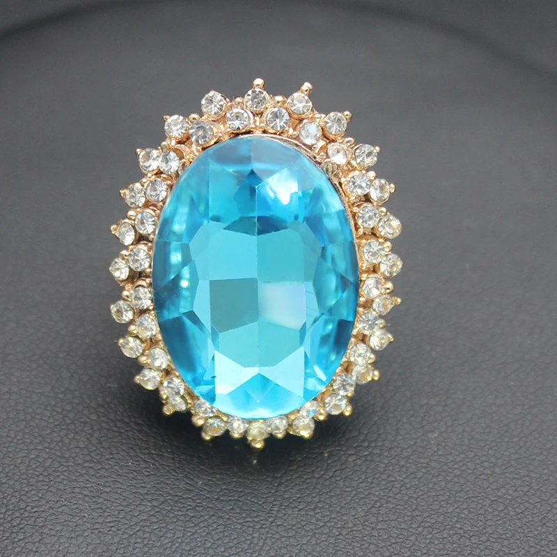 2016 новый Ретро Старинные Ювелирные Изделия Кольца Уникальный Большой Овальный