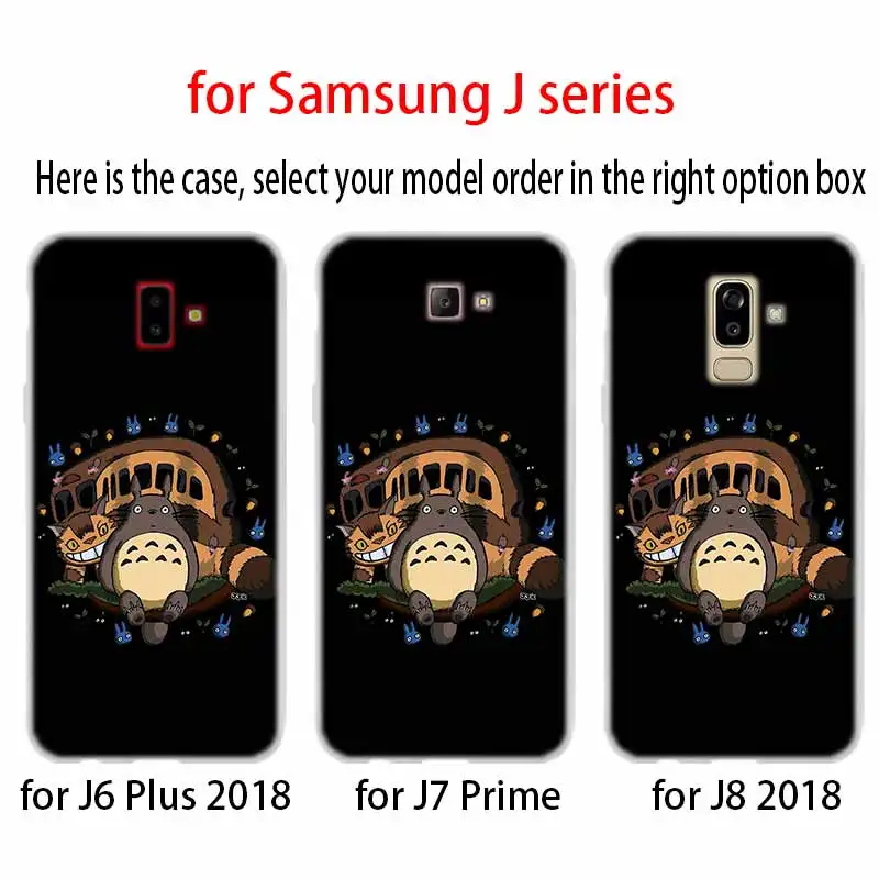 Мягкий чехол для телефона Samsung Galaxy J6 J8 J3 J5 J7 J4 Plus 2018 2016 2017 EU Prime Pro Ace j610 Totoro |