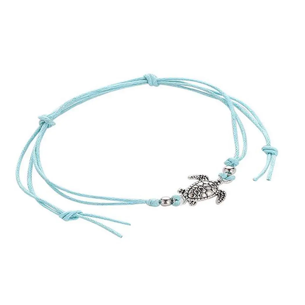 Женская мода черепаха форма веревка цепь ножной браслет ювелирные изделия