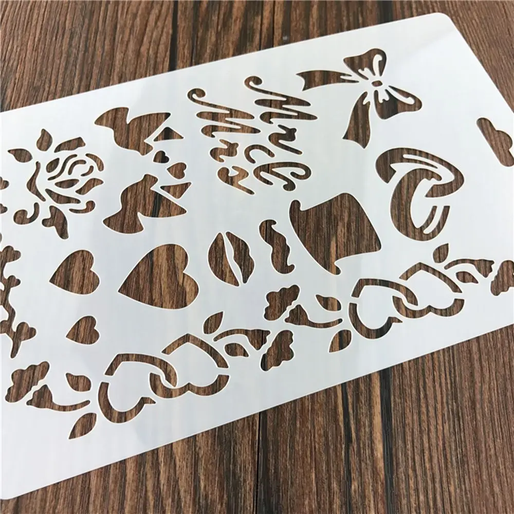 Ко Дню Святого Валентина Тема любви цветы многоразовые трафареты аэрограф