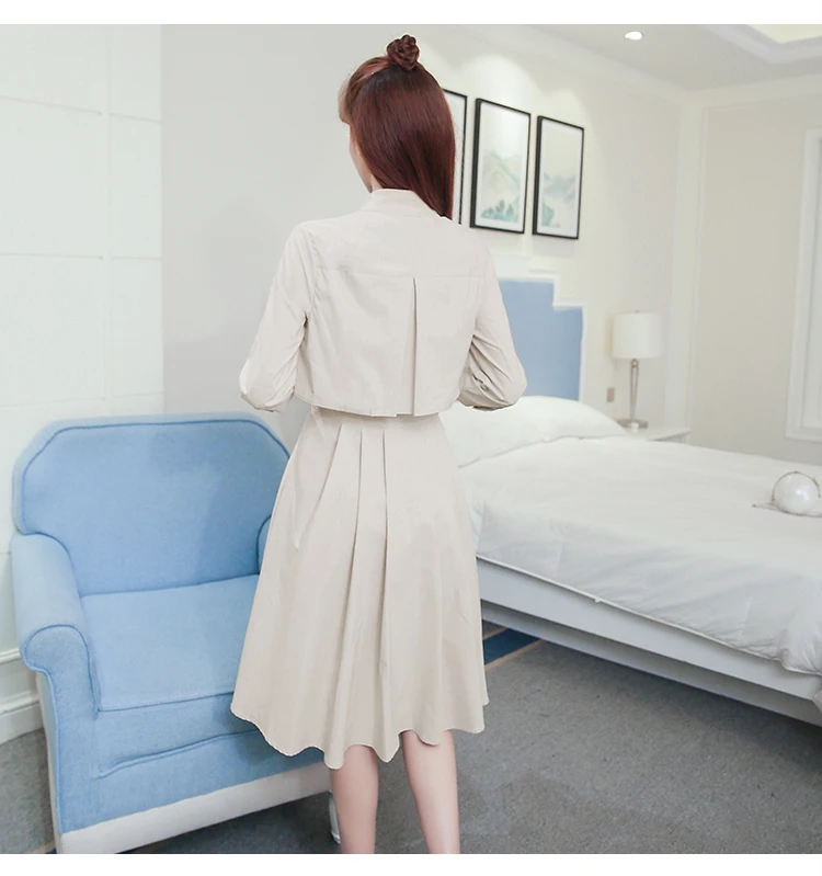 Длинный женский плащ весна осень 2018 новинка Женская ветровка пальто большого