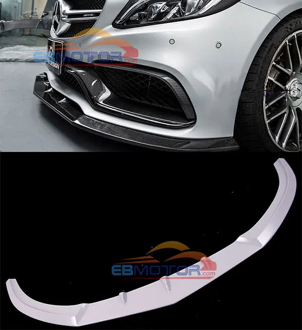 Неокрашенные волокна стекло передний спойлер для Benz W205 C63 Coupe 2015UP M155F | Автомобили