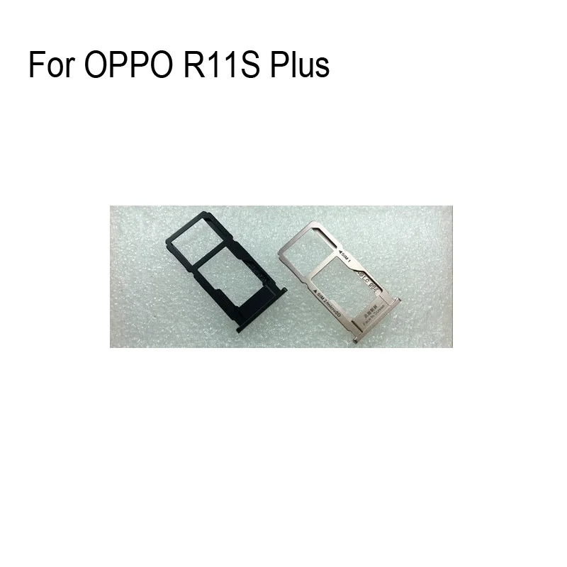 

100% Original Silver SIM Card Tray For OPPO R11S Plus SD Card Tray SIM Card Holder SIM Card Drawer For OPPO R11 S Plus Parts