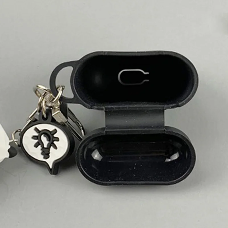 Милый силиконовый чехол с геометрическим рисунком панды для Apple AirPods, мультяшный наушник, чехлы для Airpods 1 2, аксессуары, защитный чехол