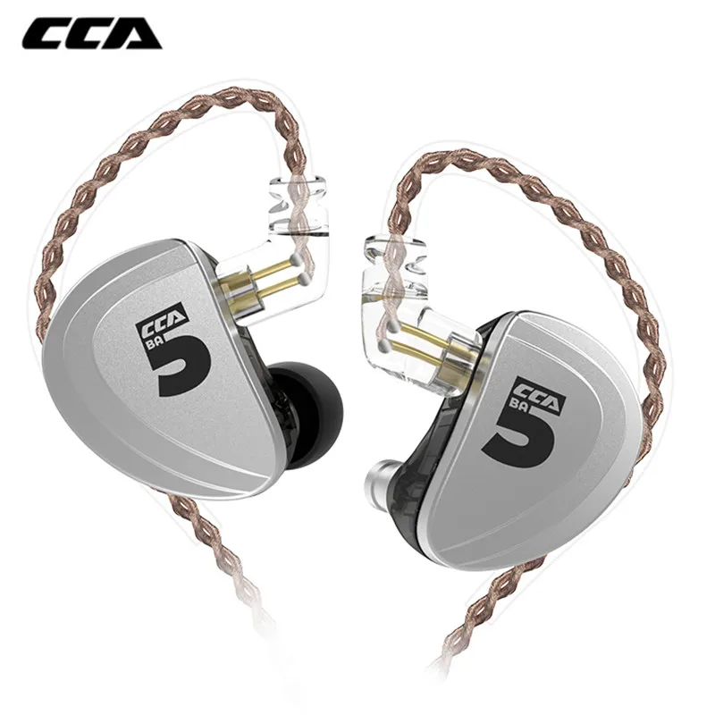 Наушники вкладыши CCA A10 сбалансированные наушники с усиленным приводом 5BA Hi Fi