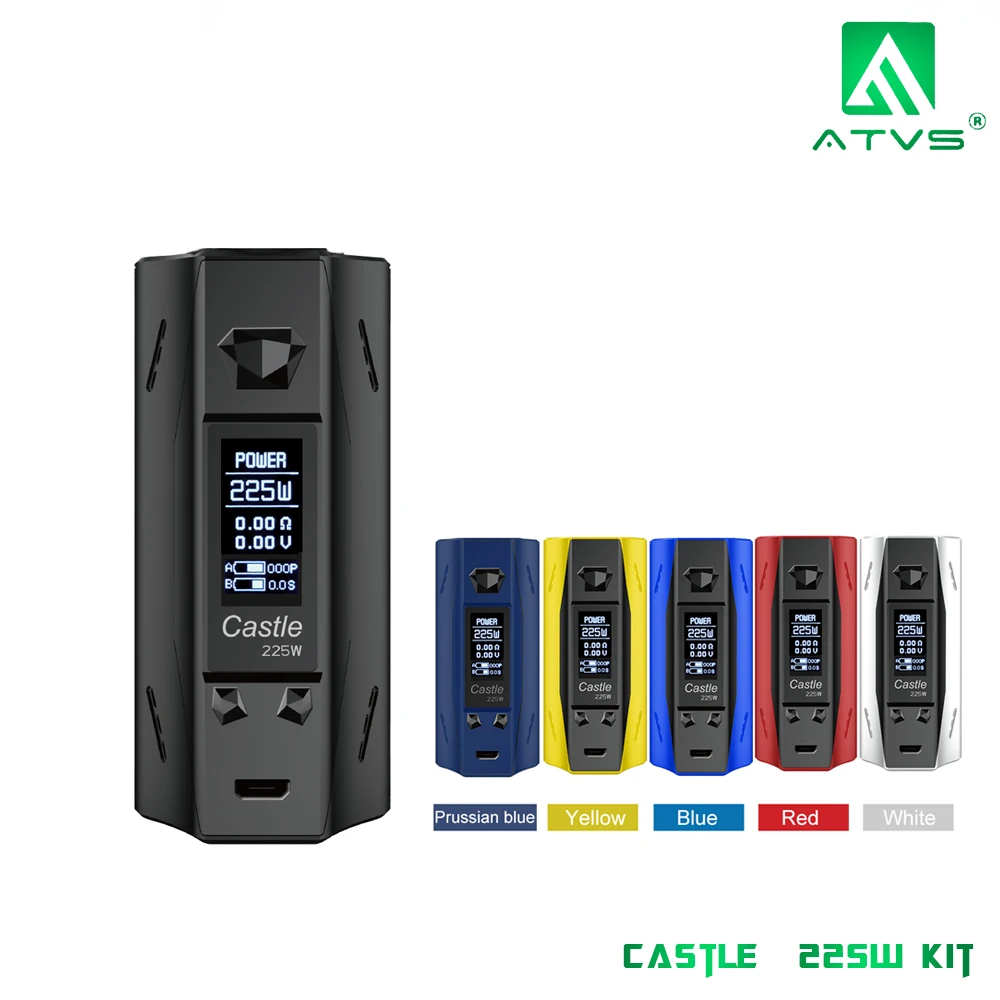 Vape mod Оригинал квадроциклы замок 225 Вт коробка мод электронная сигарета TC обход
