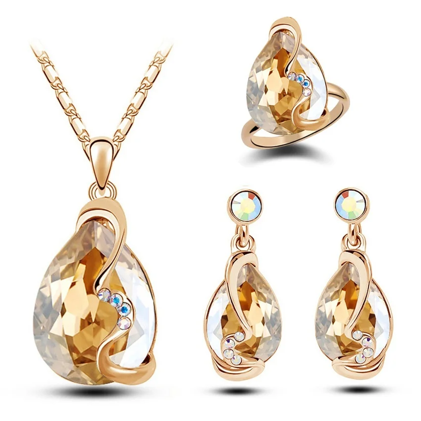 Фирменные женские модные ювелирные изделия topkeep голубые красные золотые