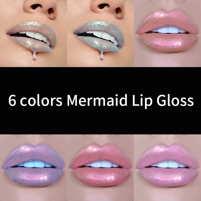 Glitter Liquid Lipstick Lip Gloss Lint Crystal Glow Laser Holographic Lipsticks Jelly Pigment Lipgloss Tube Makeup | Красота и