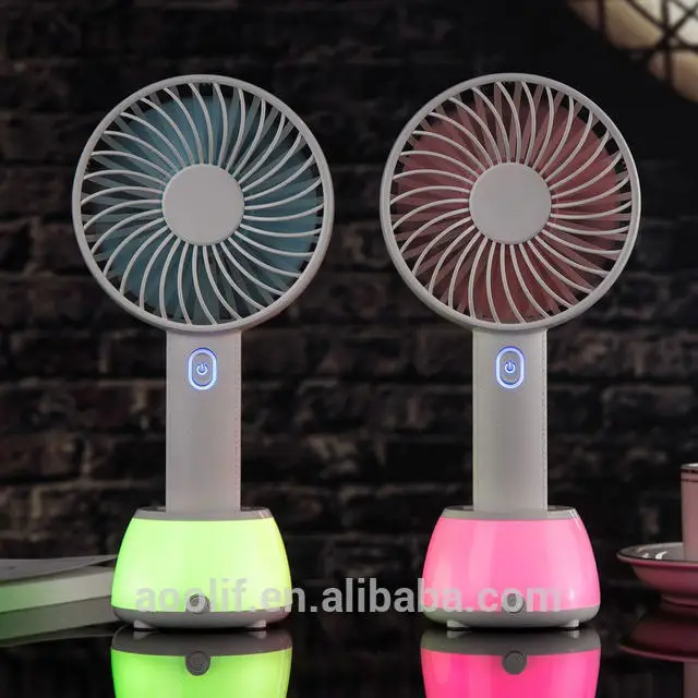2018 Popular New Design Portable Usb Mini Fans With Rechargeable Battery And Led Night Light | Обустройство дома