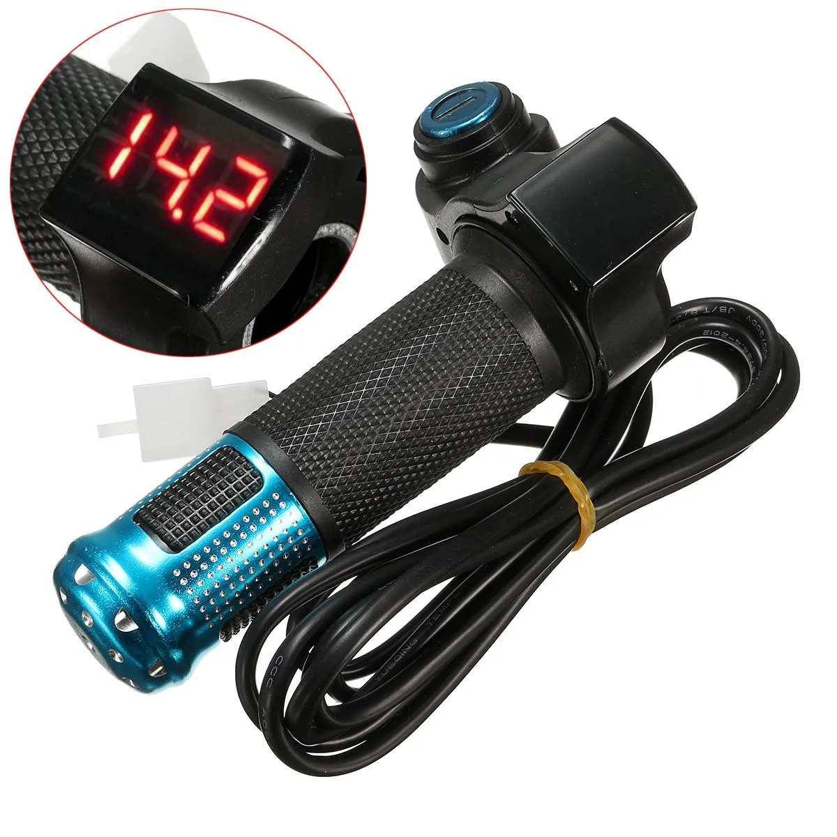 

24V 36V 48V Electric Scooter Throttle Grip Handlebar LED Digital Meter