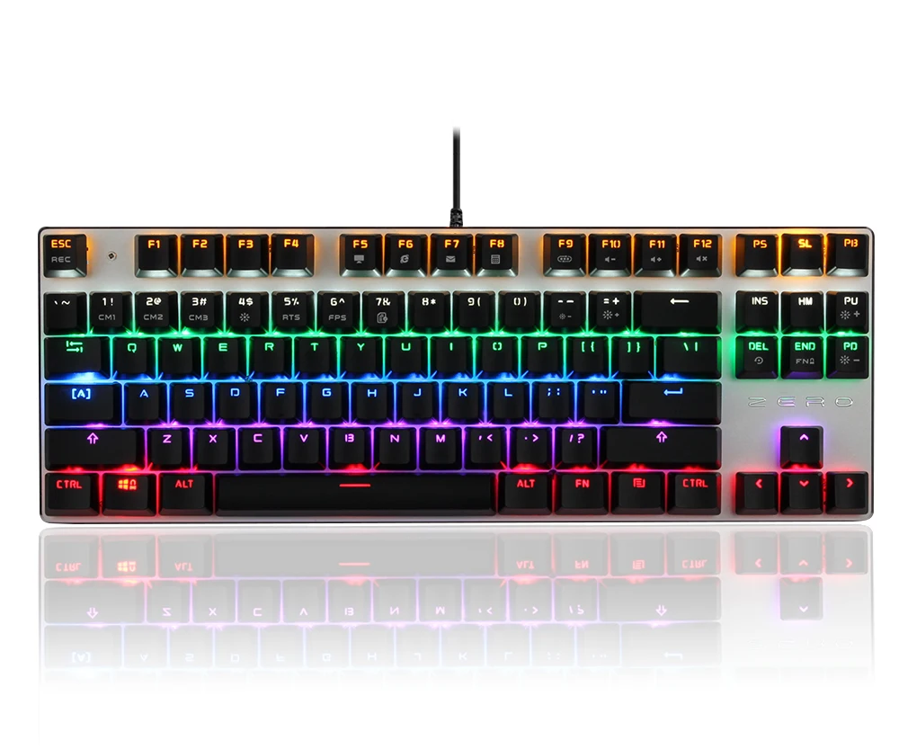 Игровая клавиатура механическая клавиатура 104 87 Keycaps синий переключатель клавиатура с подсветкой компьютерная геймерская Клавиатура для ноутбука DOTA