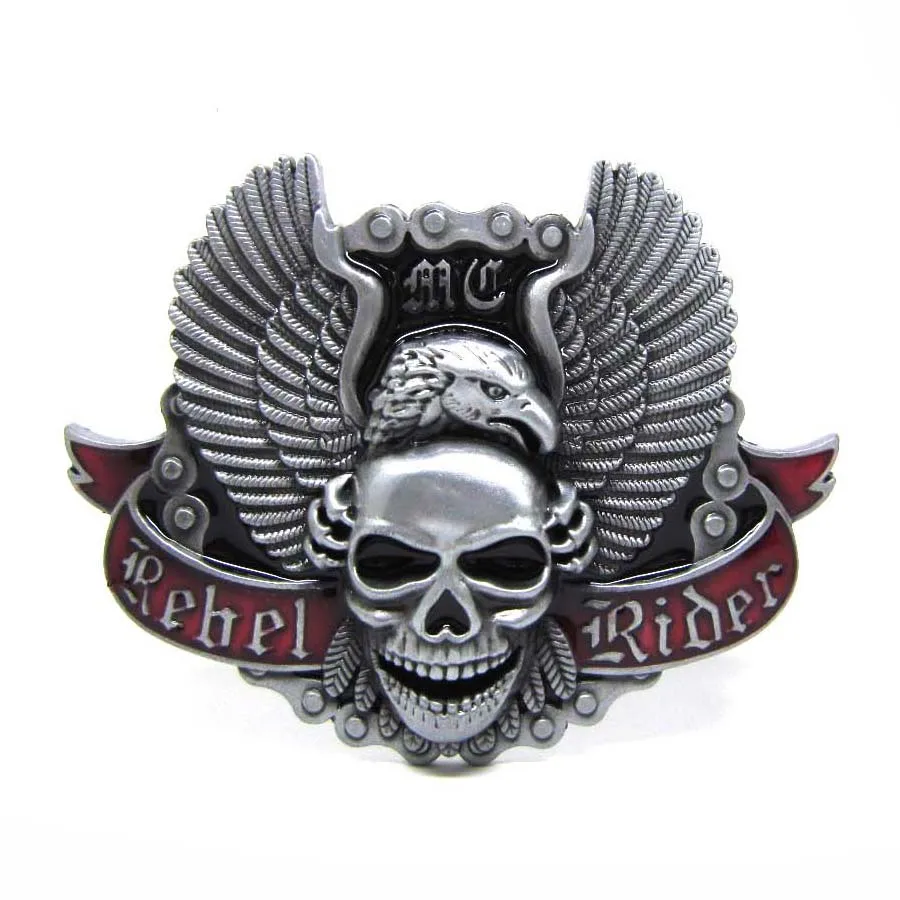 Мотоциклетный клубный ремень с пряжкой Angel Skull Eagle Rider MC|belt buckle|belt skull bucklemotorcycle belt