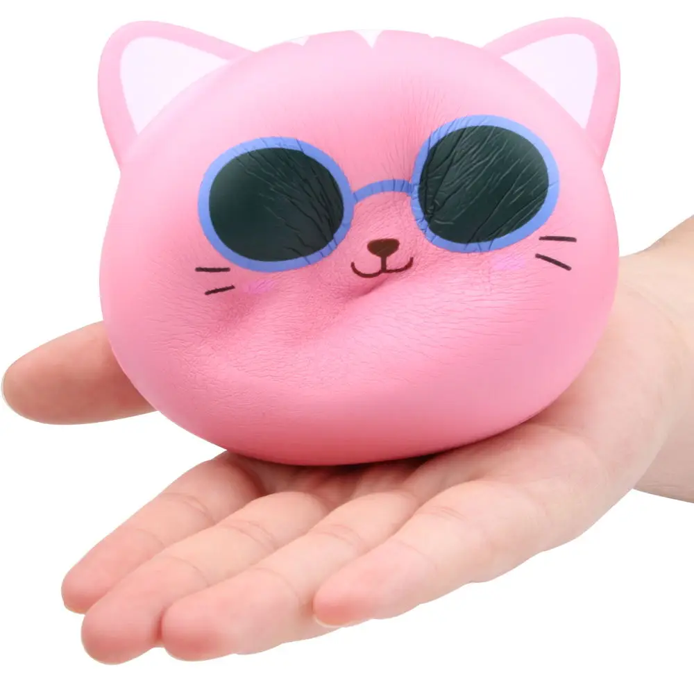 Kawaii Squishy Jumbo Cat Head косплей замедление роста снижение давления снятие стресса