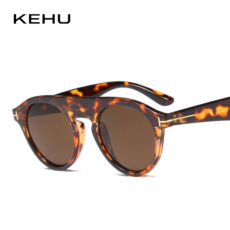 KEHU классические круглые солнцезащитные очки для женщин и мужчин роскошные в
