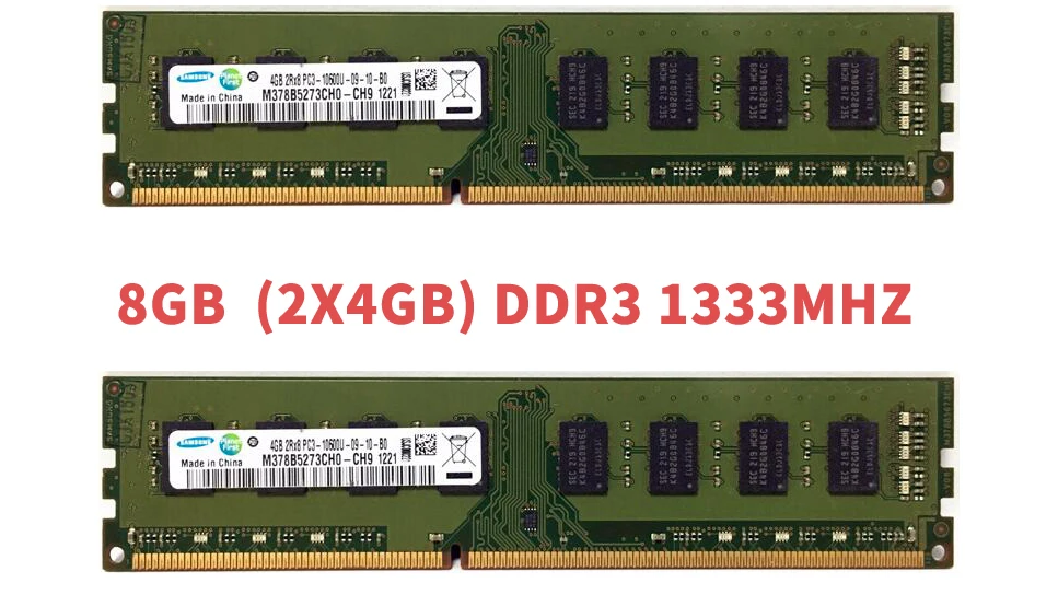 Оперативная память Samsung 2 Гб (2 ГБ x2) 8 (4 PC3 DDR3 ECC для настольного компьютера 1333 1600 МГц