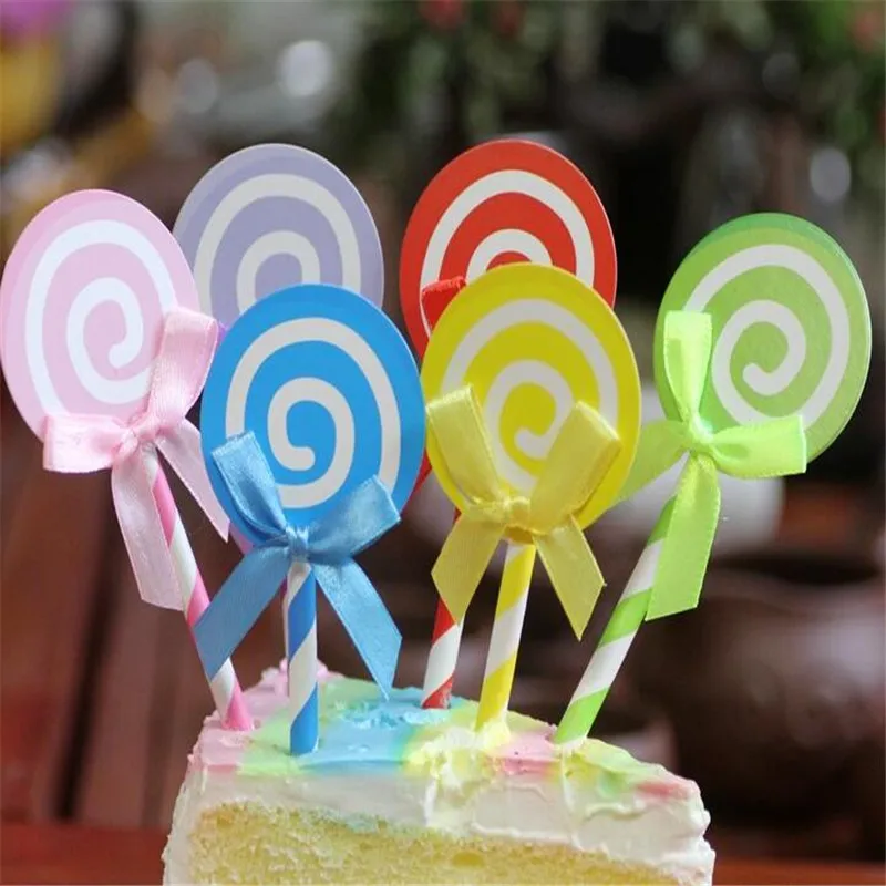 30 шт/набор свадебных тортов love line paper card color леденцы и украшения на день