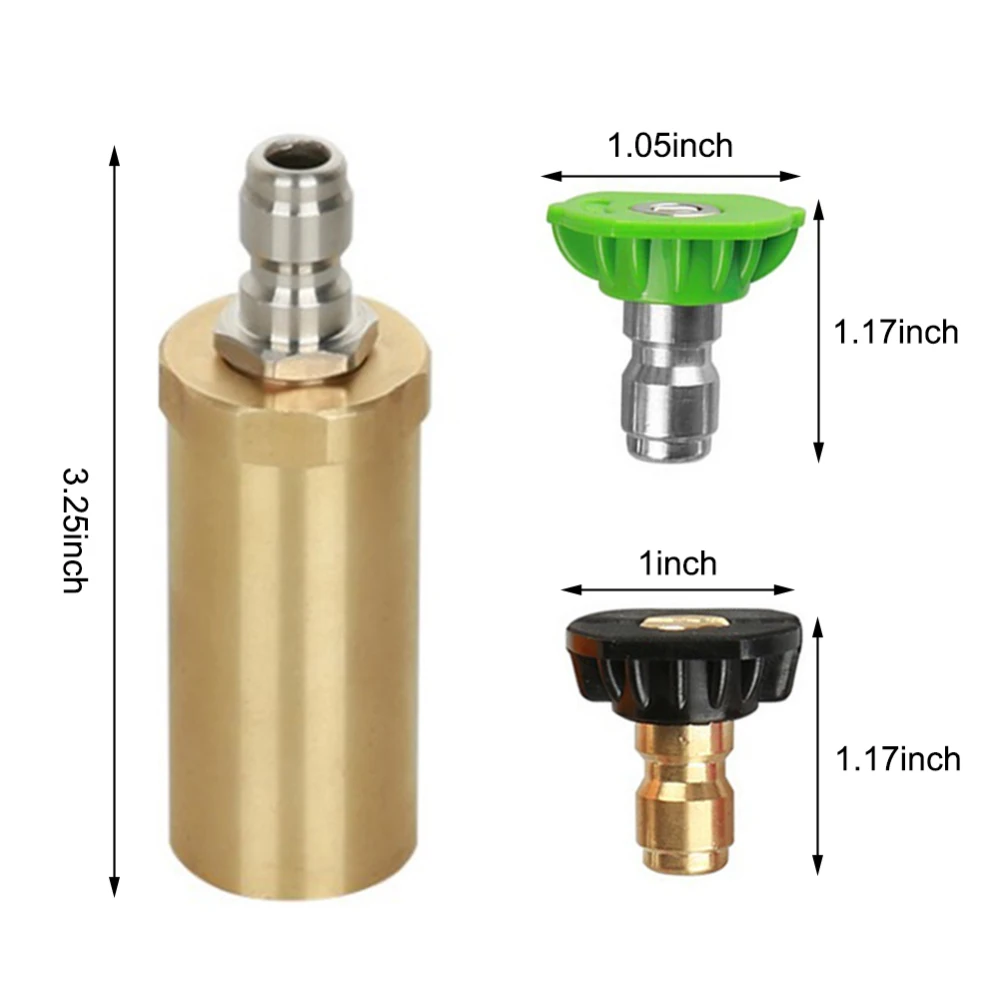 

8 Pcs Pressure Washer Rotating Turbo Nozzle 3600 PSI Spray Nozzle Tips Kit