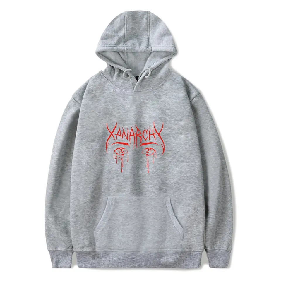 Lil xan Xanarchy толстовки и свитшоты Осень Хип хоп мужской пуловер худи Харадзюку