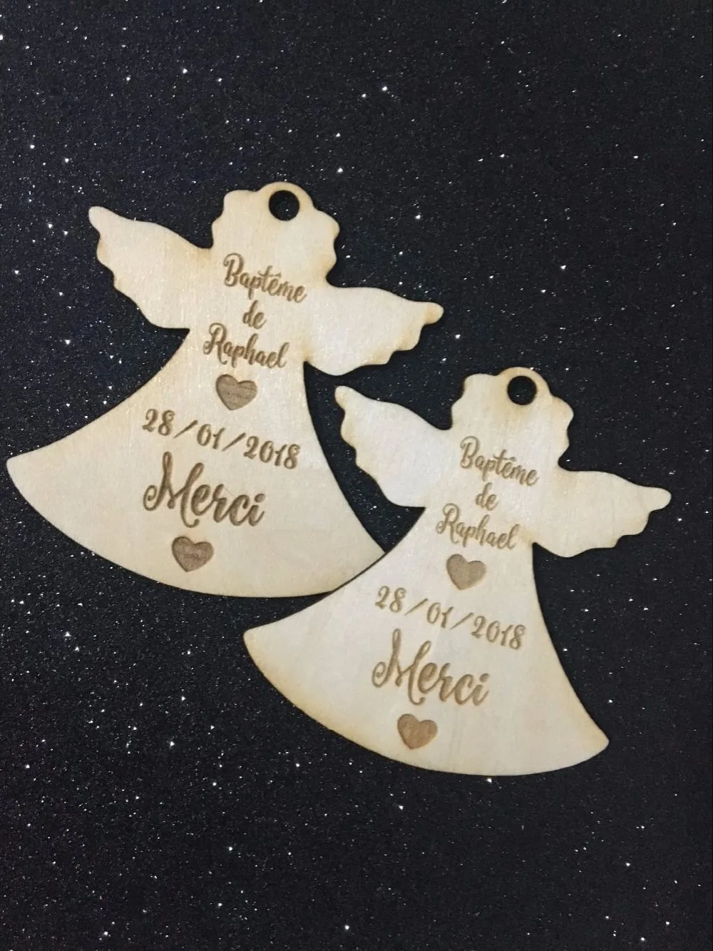 Именная бирка с именем ангела для крестины детского дня первого причастия