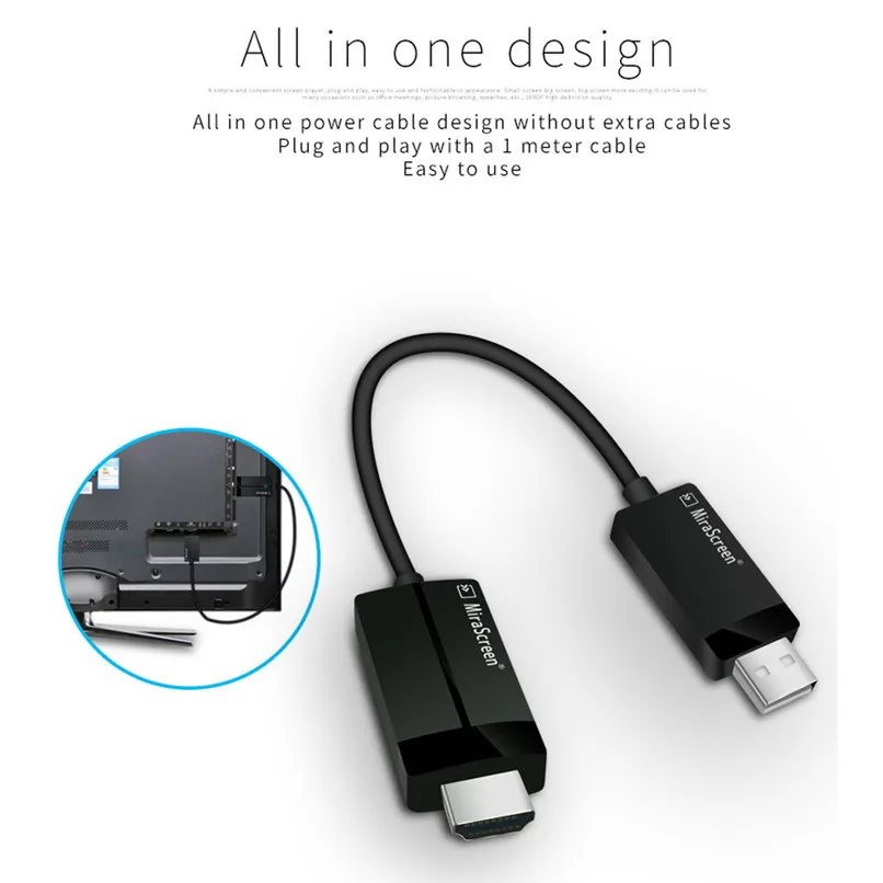 Тот же экран адаптер беспроводной Push Rreasure с экран линии планшеты телефон к ТВ HDMI для IOS 30A28