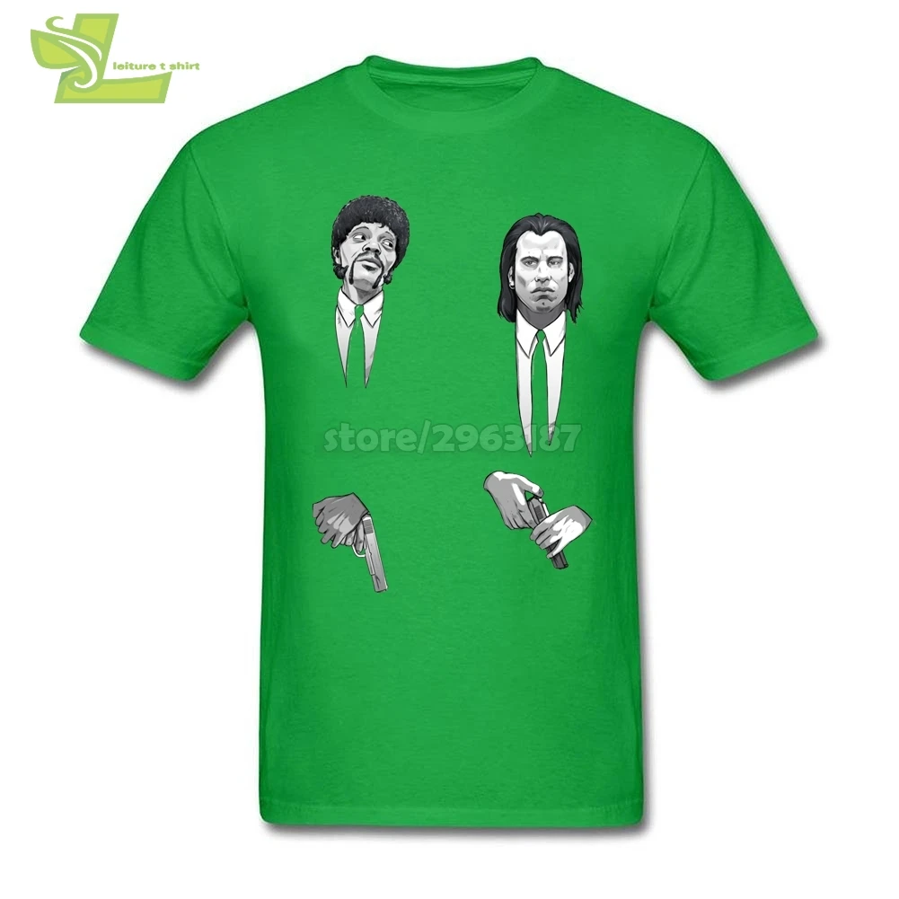 Криминальное чтиво мужские дизайнерские футболки Подростковая натуральный