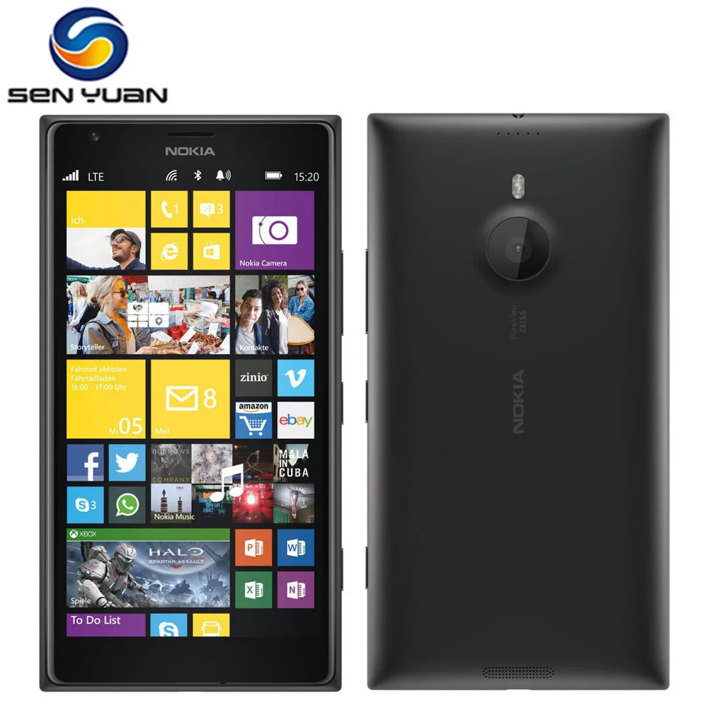 Мобильный телефон Nokia Lumia 1520, Windows Phone, четырехъядерный, 2 Гб ОЗУ, 32 Гб ПЗУ, 20 МП, NFC, gps, wifi, разблокированный мобильный телефон