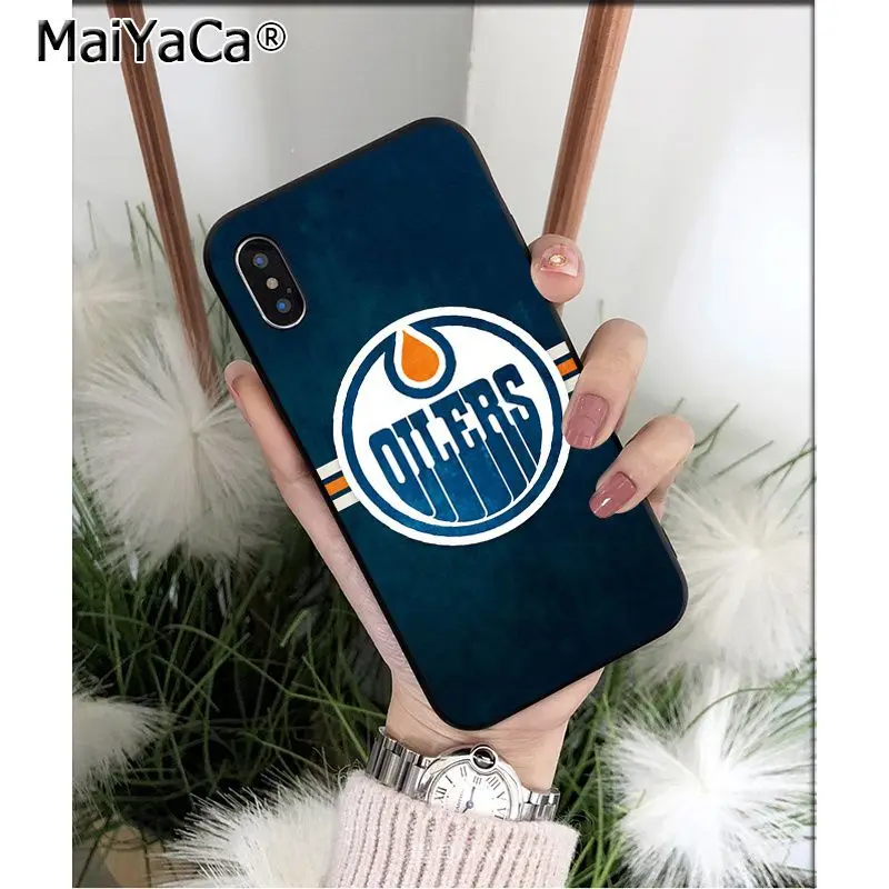 MaiYaCa Edmonton Oilers клиент высокое качество чехол для телефона для Apple iPhone 8 7 6 6S Plus X XS MAX 5 5S SE XR Чехол для мобильного телефона s