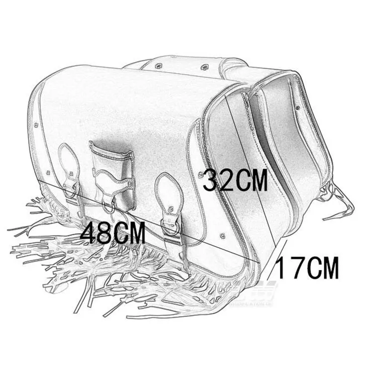 Высококачественная кожаная Универсальная Ретро-сумка для мотоцикла