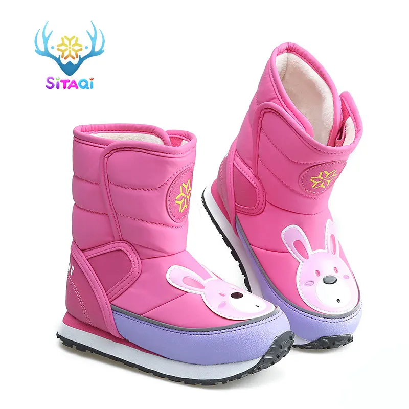 C512fuchsia Детская обувь, теплые сапоги, детские короткие сапоги, весна, осень, зима, стиль, теплый мех, Маленький милый ребенок, розовый, черный, красный цвет - Цвет: C512fuchsia