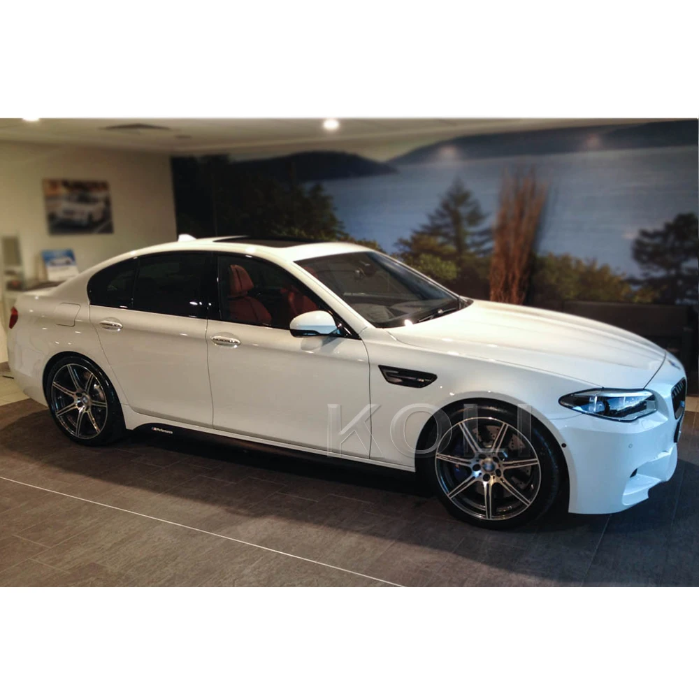 2 цвета M производительность боковая юбка в полоску стикер кузова наклейка для BMW 5