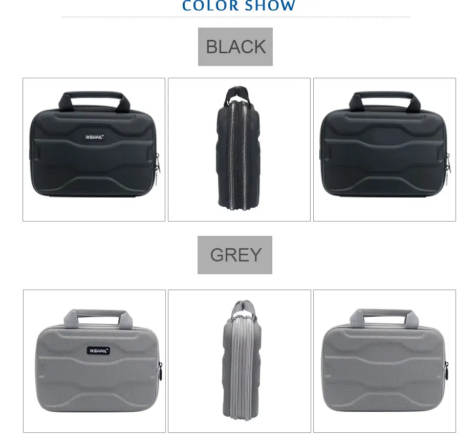 IKSNAIL Capacity Expansion Electronics Travel Camera Lens Storage Bag For USB Cable Charging Cord Accessories For IPad Mini/ Pro
