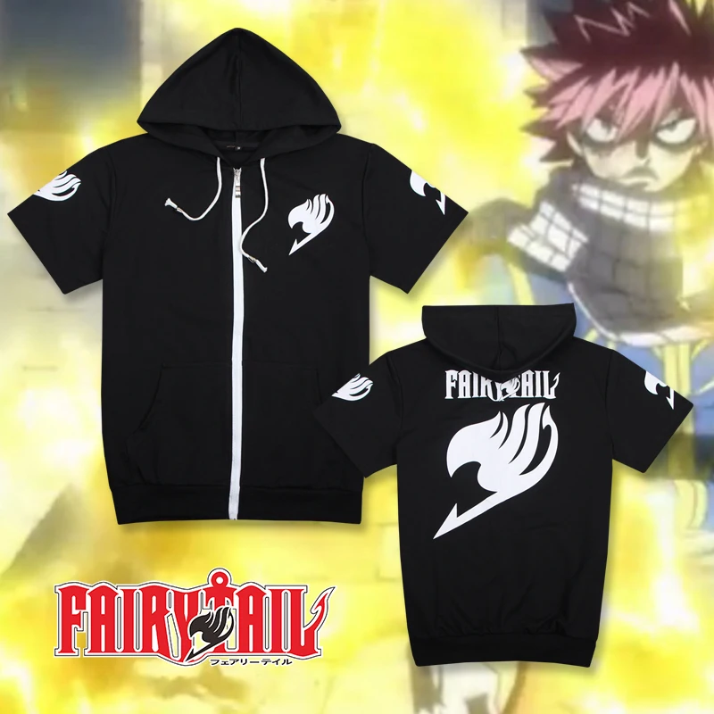 Аниме Fairy Tail косплей для мужчин и женщин унисекс футболка с короткими рукавами