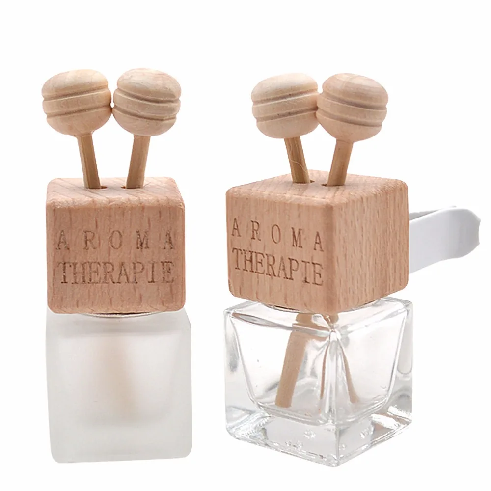Car Air Freshener Hanging Glass Bottle Without Liquid Perfume Clip For Essential Oils Diffuser Vent Outlet Ornament | Автомобили и