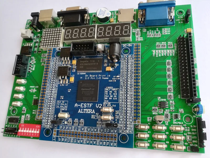 FPGA макетная плата FPGA обучающая доска cyclone IV altera макетная доска EP4CE15