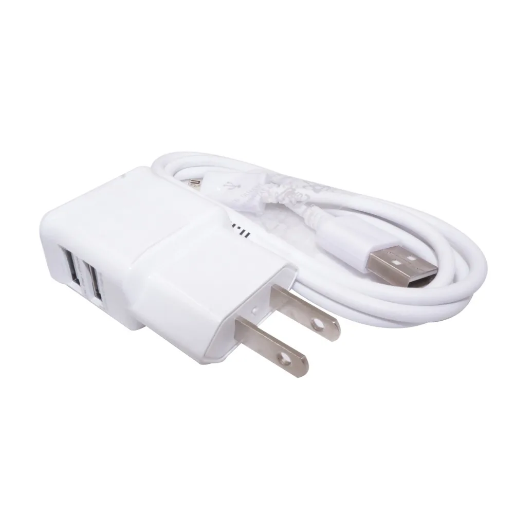 QUWIND US Plug 2 в 1 2A настенное зарядное устройство и кабель Micro Usb для телефонов Android